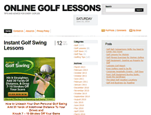 Tablet Screenshot of golfing-lessons.net